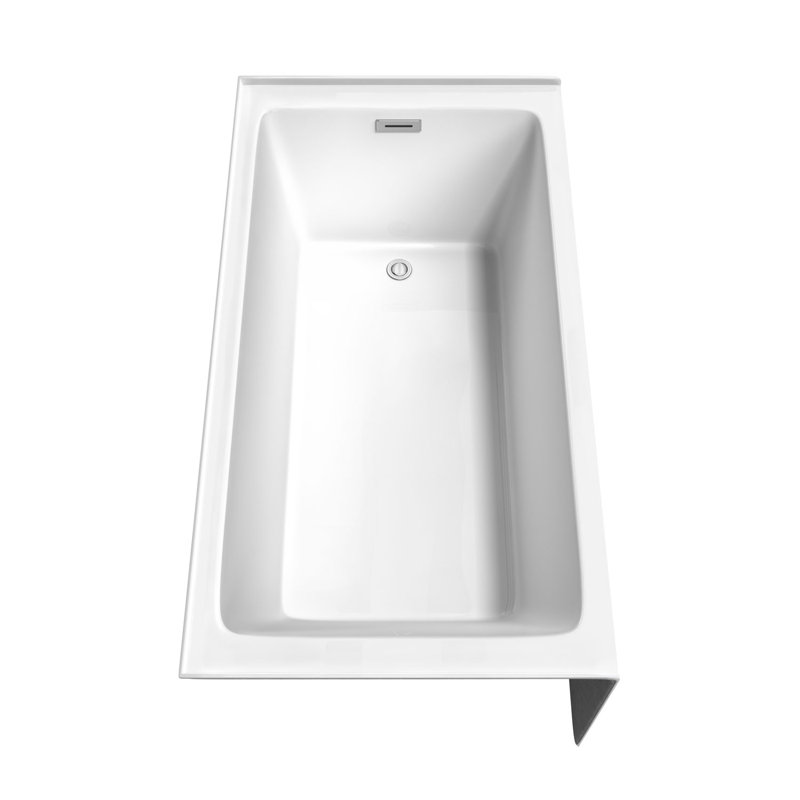 Wyndham Collection Grayley 60'' x 32'' Alcove Soaking Acrylic Bathtub